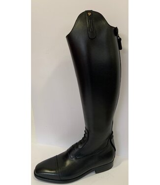 J622-9.5 Aberdeen laced riding boot with elastic section  black UK 9.5 48.5-37