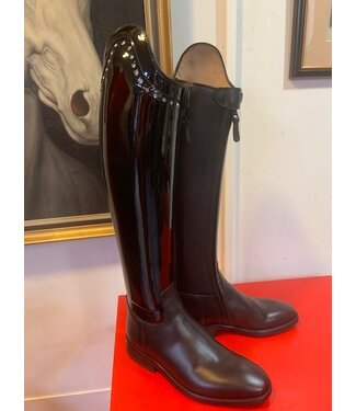 D022-3.5 Petrie Sublime Dressage in black + patent shaft + swarowski  3.5 44-30.5-31