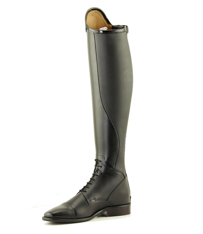 Petrie Boots J010-5.0 Petrie Riva black Laced Ridingboot with and top-cuff "stardust"  size 38 48-35 L