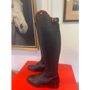 Petrie Boots J013-5.0 Petrie Mila black Laced Ridingboot with whipholder with Swarowski 5.0 47-33 NX