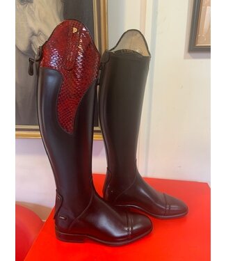 Z013-4.0 Petrie Stockholm in black calf leather and honeycomb cuff  UK 4.0 45-34 HE