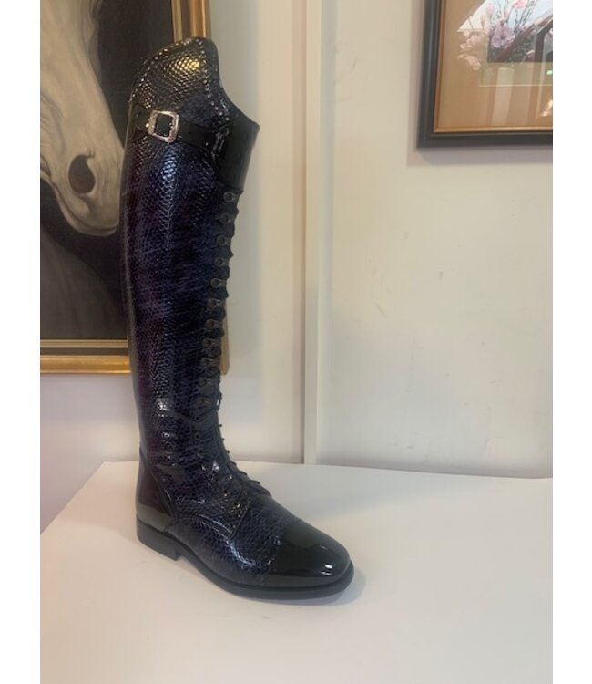 D053-6.5 Petrie Florence laced ridingboot with a zipper UK 6.5 48-35 HE