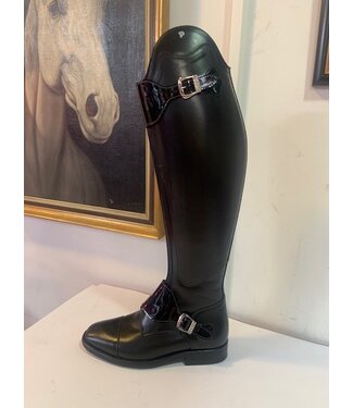 P625-3.5 Petrie Polo Rome black calf leather in UK 3.5 45-36 XHLW