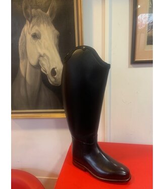 Van Huet Rijlaarzen D002-6.5 Petrie Anky Elegance dressage in black calfleather met sierrand 47-49.5-48