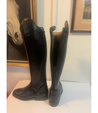 Van Huet Rijlaarzen Z055-6.0 Petrie Leeds with elastic section black with lamswool lining 6.0-48-36