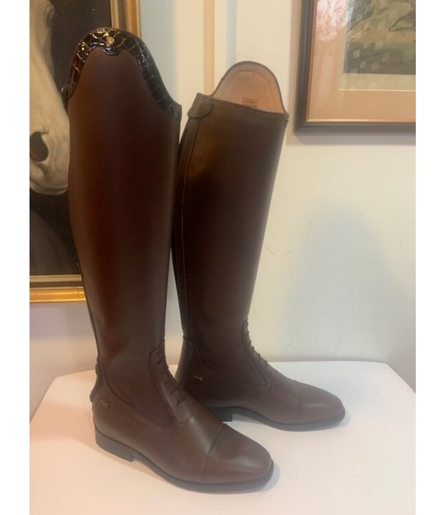 Petrie Jumping Boots (laced) 25% discount J013-6.5  Petrie Coventry brown cow + stroke UK size 6.5 44-38