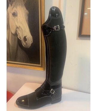 Van Huet Rijlaarzen P017-12.5 Petrie Polo Rome + patent leather nubuck shaft UK 12.5 54-39-36.5