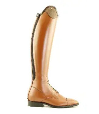 Petrie Boots J020-37 Petrie Riva cognac Laced Ridingboot with and top-cuff "stardust"  size 37 42-36 MW