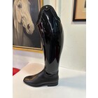 Petrie Dressage Boots 25% Discount D724-7.0 Petrie Sublime Dressage in black patent  leather + stroke+stones  UK 7.0-46-42-38