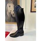 Petrie Boots J713-42 Petrie Luca black Laced Ridingboot with and top-cuff blue honeycomb  42-49-42 XW