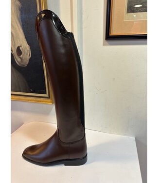 D702-39 Petrie Padova dressage brown with patent leather stroke EU 39-46-35 LM