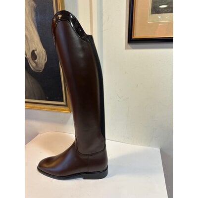 Petrie Boots D702-39 Petrie Padova dressage brown with patent leather stroke EU 39-46-35 LM