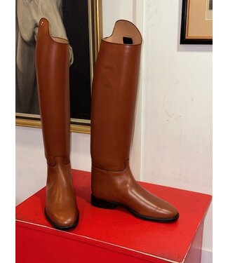 Van Huet Rijlaarzen  D636-6.0 Petrie Anky dressage cognac  size 6.0 48-36 series 9 XHE