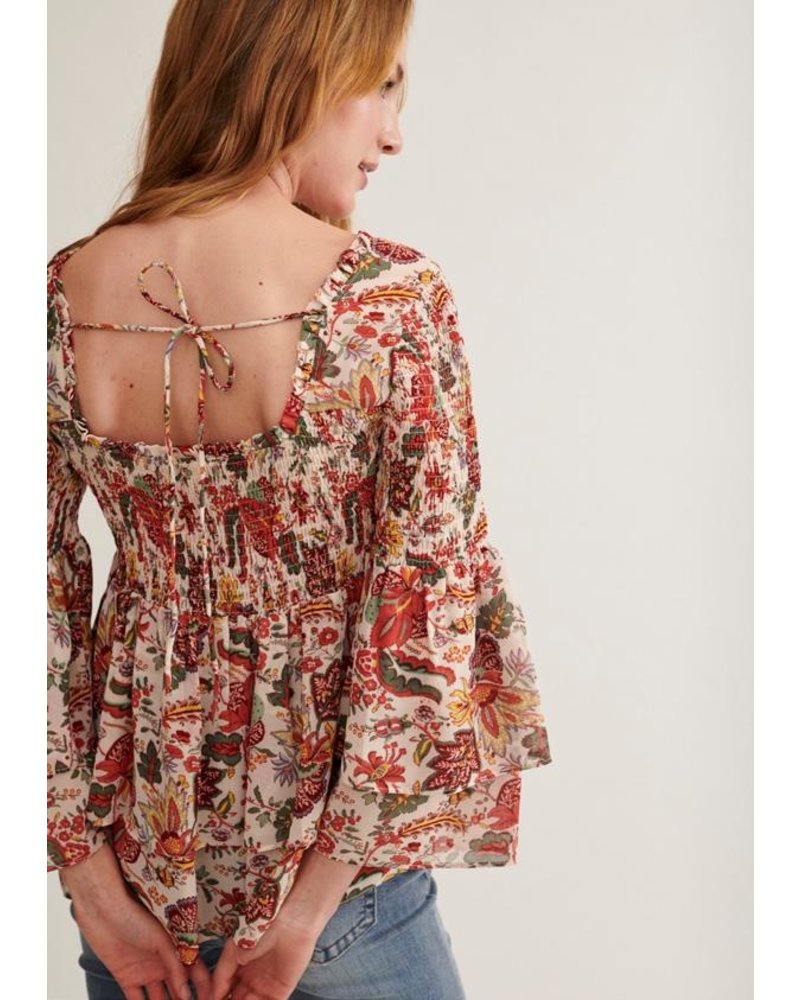 NKN Bohemian zomerse Blouse Bloemenprint