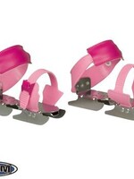 Nijdam Roze twee ijzer schaatsen - glij ijzers