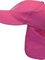 Zunblock Roze UV cap met oor en nelbescherming- Hoofdomvang 50/52
