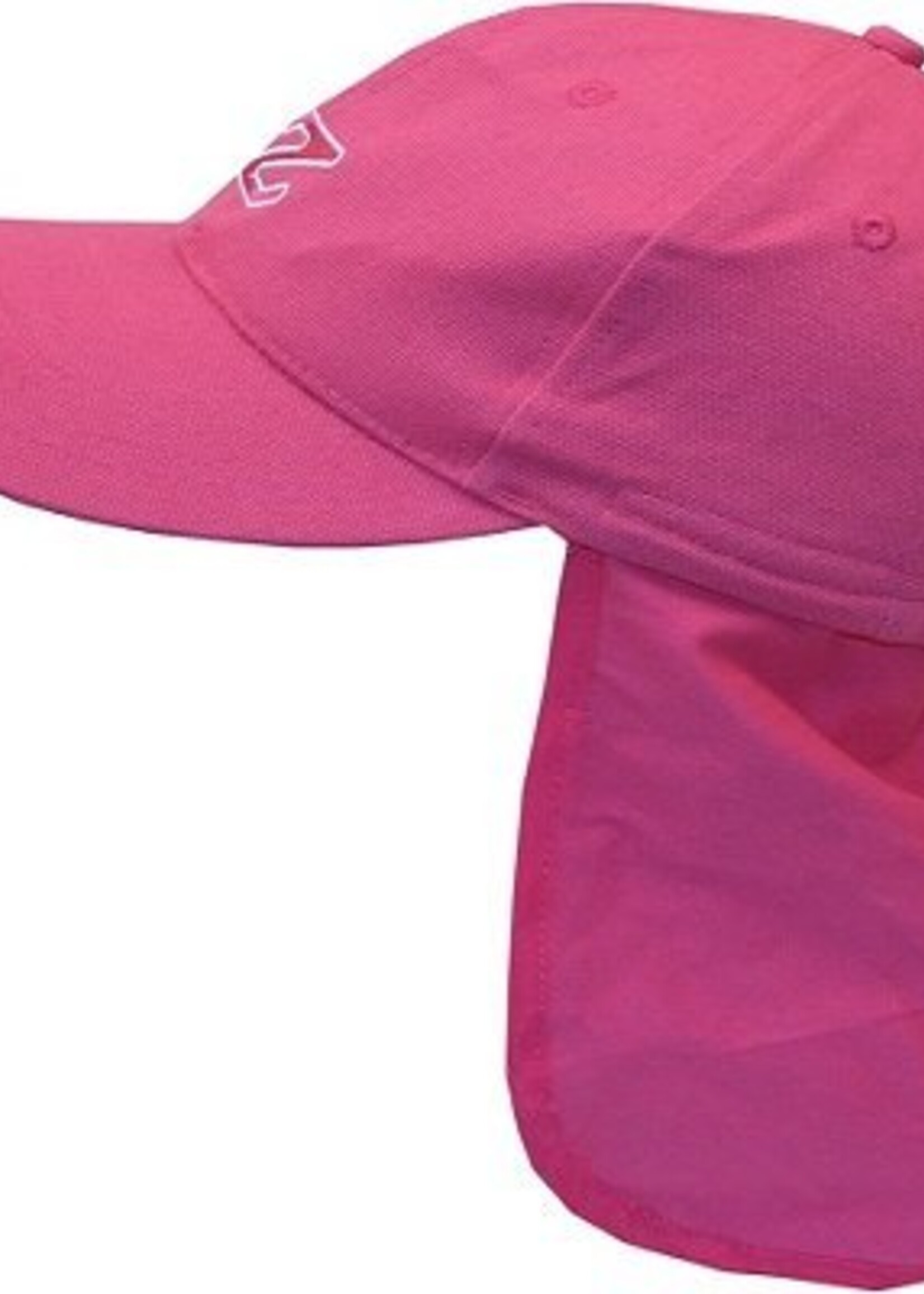 Zunblock Roze UV cap met oor en nelbescherming- Hoofdomvang 50/52