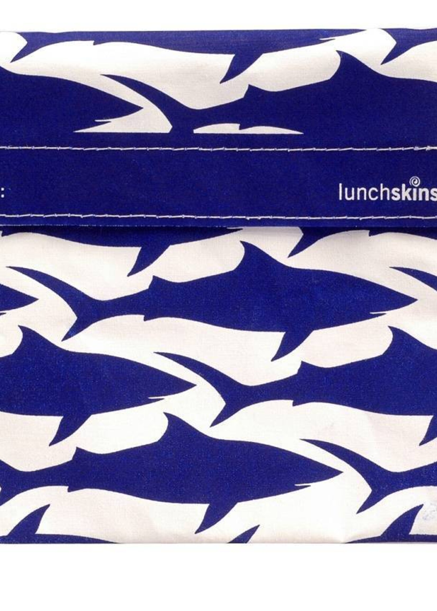 Lunchskins Lunchskins - navyblauw shark lunchzakje