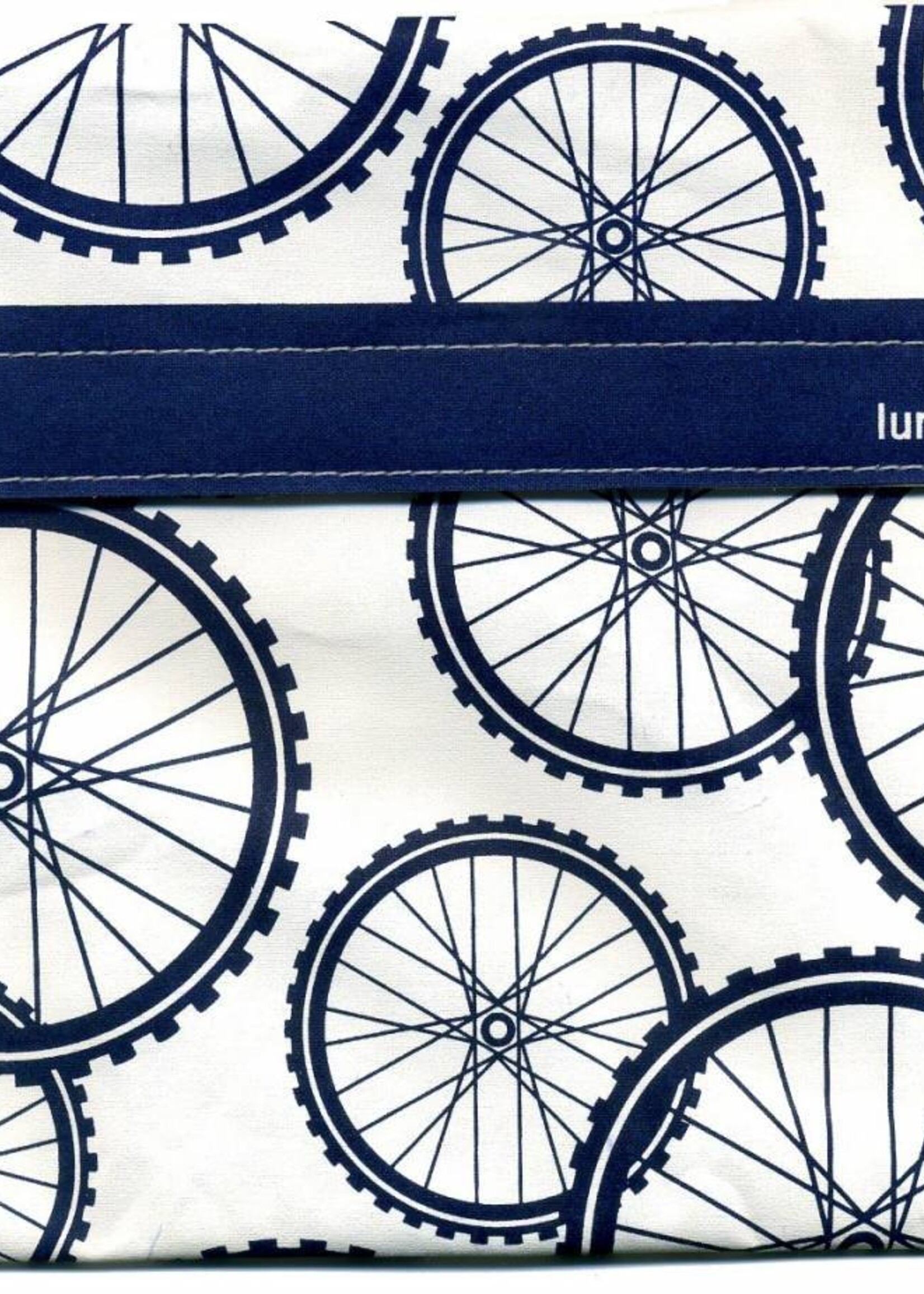 Lunchskins Duurzaam stoffen boterhamzakje Blue Bike