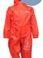 Regatta Kinderregenpak Puddle, rood, ademend en lichtgewicht