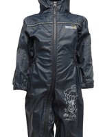 Regatta Kinderregenpak Puddle, navy blauw, ademend en lichtgewicht