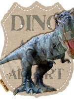 Vanikke Applicatie Dino Alert voor overall of t-shirt