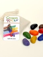CrayonRocks Soja waskrijtjes 8 stuks in ecru katoenen zakje