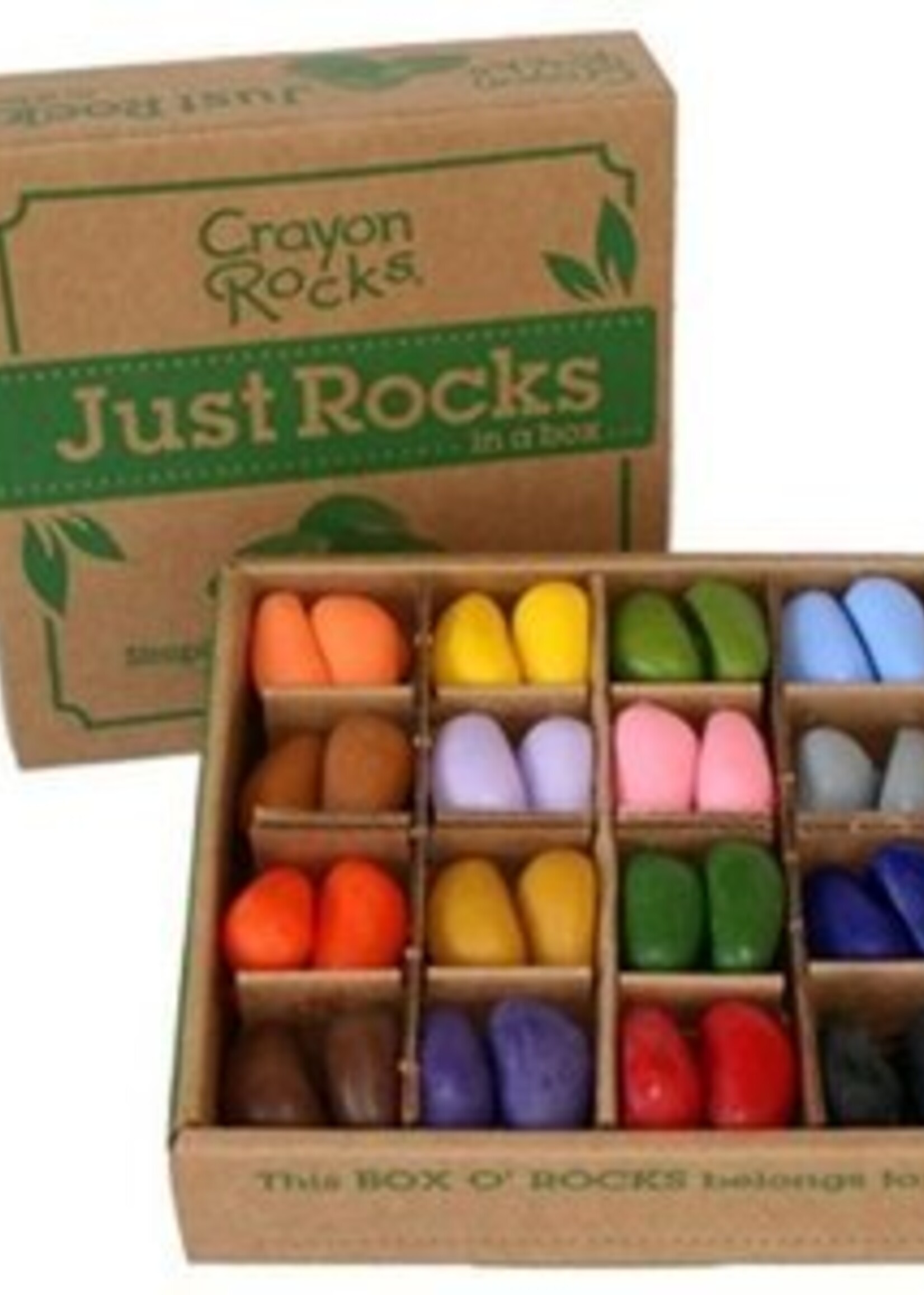 CrayonRocks Crayon rocks - Just Rocks doos met 64 sojawaskrijtjes