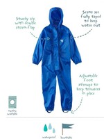 Waterproof overall, regenoverall - blauw