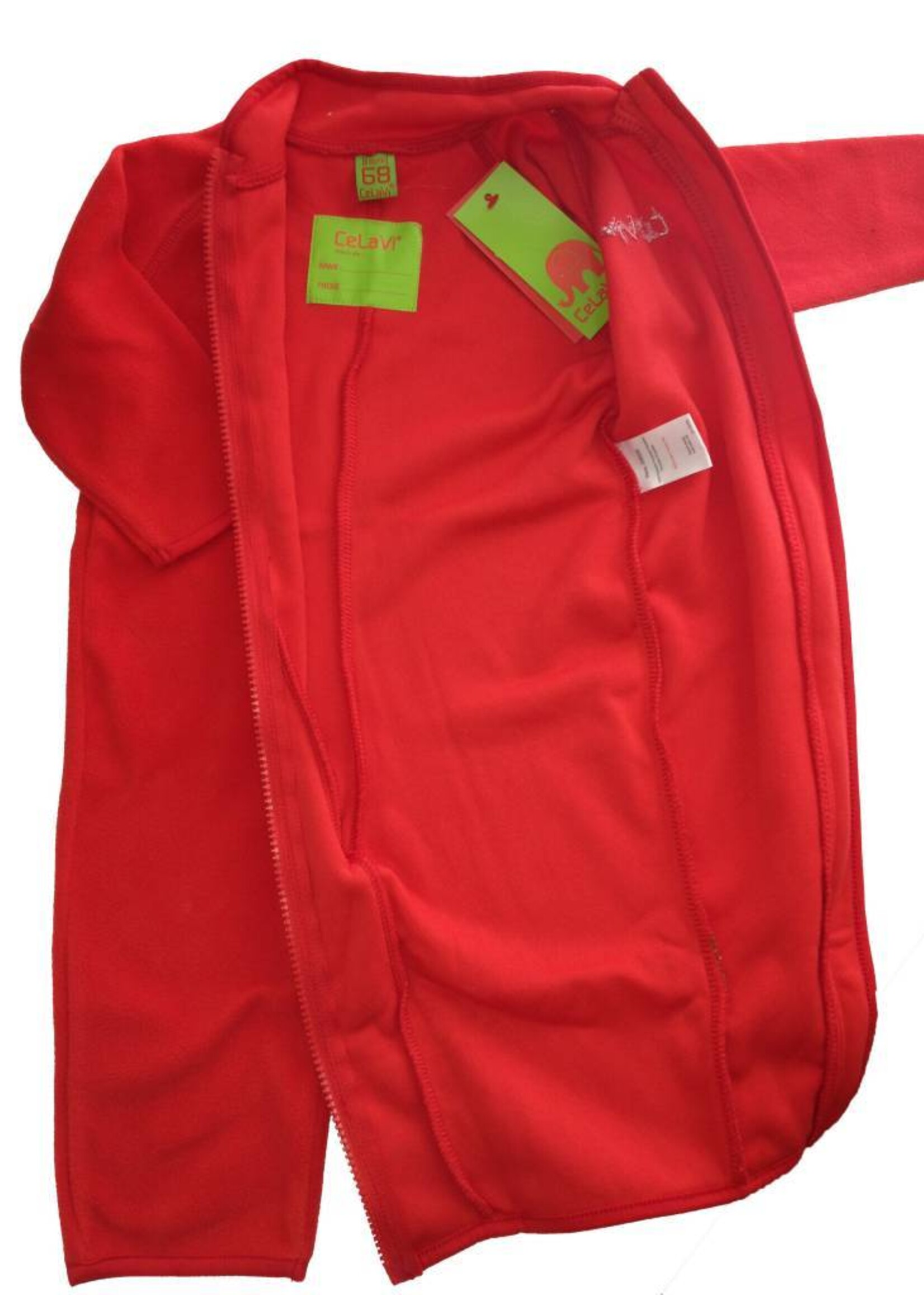 CeLaVi Fleece pak onesie, jumpsuit rood