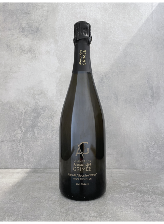 Champagne 'Sous les Trous' (tirage 1697 btl) 2016