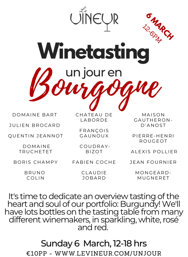 Un Jour en Bourgogne -overzichts wijnproeverij