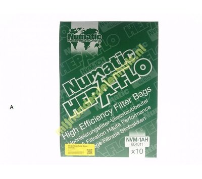 Originele stofzuigerzakken voor Numatic NVM-1AH 604011