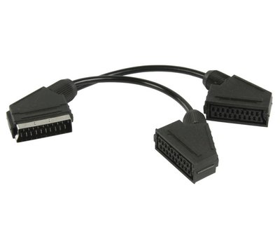 Scart splitter/verloopkabel 0.2m