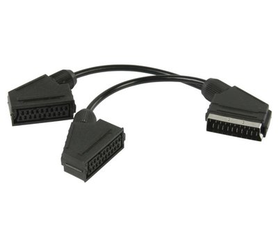 Scart splitter/verloopkabel 0.2m