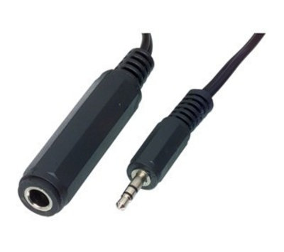 3.5mm jack naar 6.35mm contra kabel 0,2m CAGP22550BK02