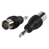 COM Jack 3,5mm verloopplug naar coax female