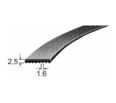 Poly-V-snaar 1260 H7