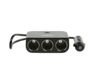 Nedis 3-voudige autoplug splitter 12V + USB  DCPA001