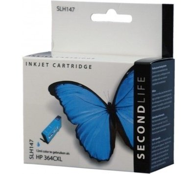 Secondlife inktcartridge voor HP364 XL blauw