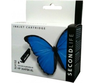 SecondLife inktcartridge voor HP364 XL foto-zwart