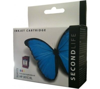 SecondLife inktcartridge voor HP301 XL kleur