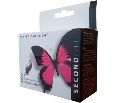 SecondLife inktcartridge voor Canon  CLI-521GY grijs