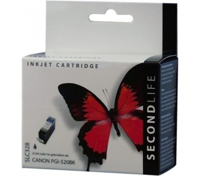 SecondLife inktcartridge voor Canon PGI-520BK zwart
