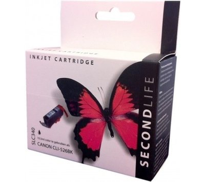 SecondLife inktcartridge voor Canon CLI526BK zwart