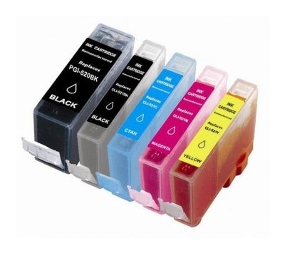 SecondLife inktcartridges voor Canon PGI-520 CLI-521 Multipack