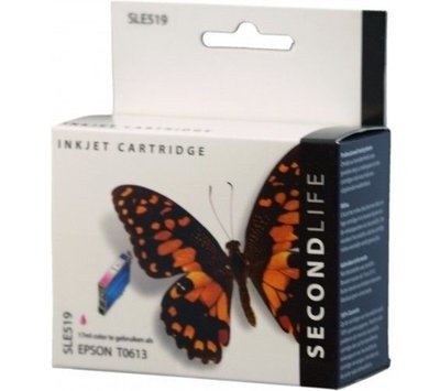 SecondLife inktcartridge voor Epson T0613 rood