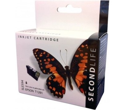 SecondLife  inktcartridge voor Epson T1291 zwart