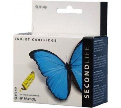 SecondLife  inktcartridge voor HP364 XL geel
