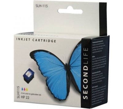 SecondLife inktcartridge voor HP22  XL kleur